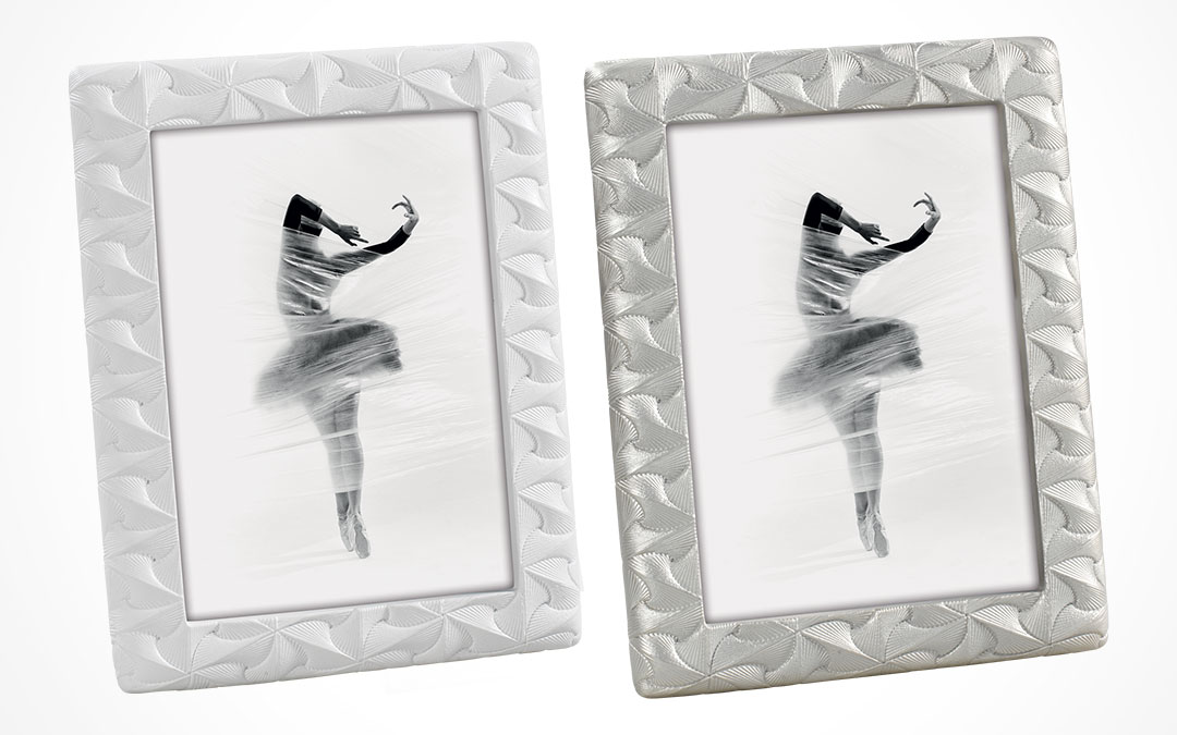 Cornice Portafoto Mascagni Con Motivo Margherita – Design Italiano, Resina Opaca, Formato Foto 10x15 Cm (Dimensioni Cornice 14,8x20 Cm) - 5
